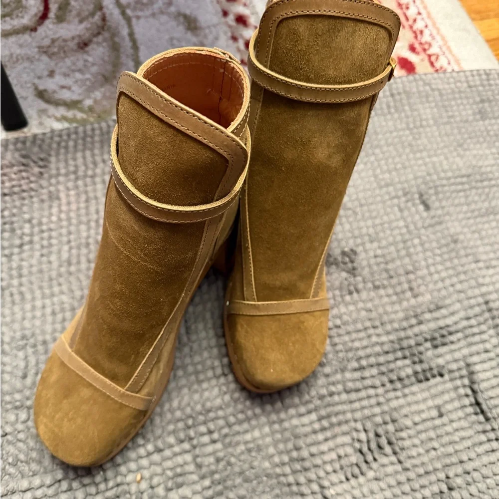 Swedish hasbeens Tan Suede boots brand new - Picture 4 of 4